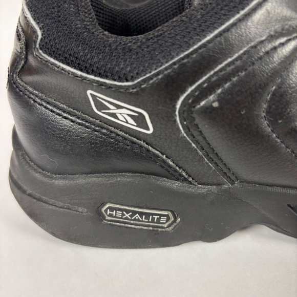 Reebok, Black Hexalite, Sneakers, Walk/Run/Gym Shoes, Black Leather - Picture 2 of 10